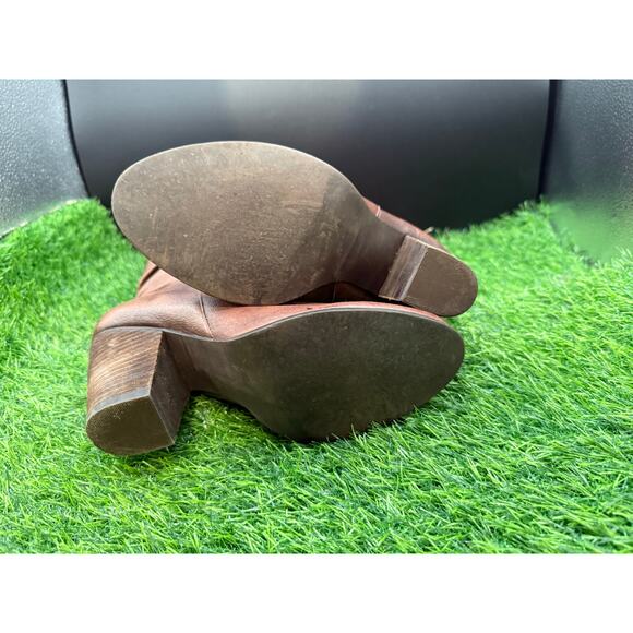 Carlos Santana- Brown- Leather- Heeled Boots-Size 9.5W - Picture 9 of 10